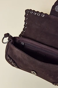 Silence + Noise Jade Suede Rivet Bag