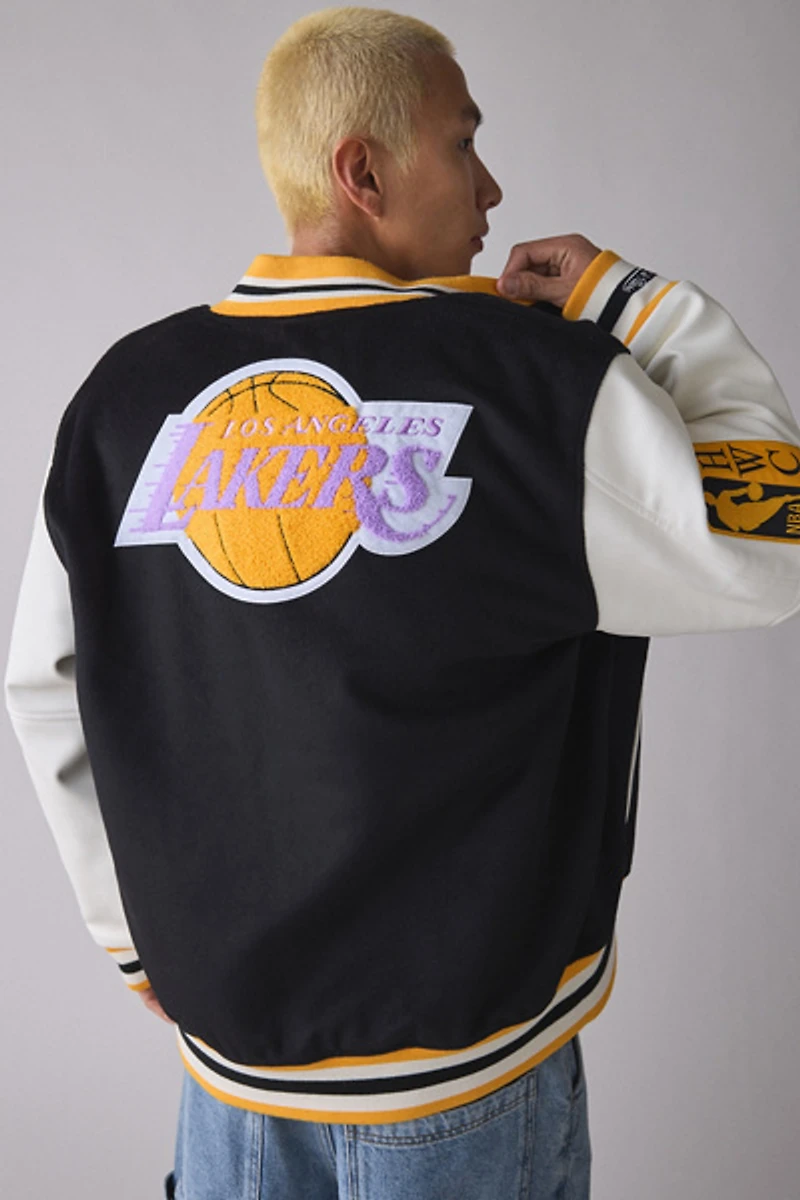 Mitchell & Ness NBA Los Angeles Lakers Day Off Varsity Jacket