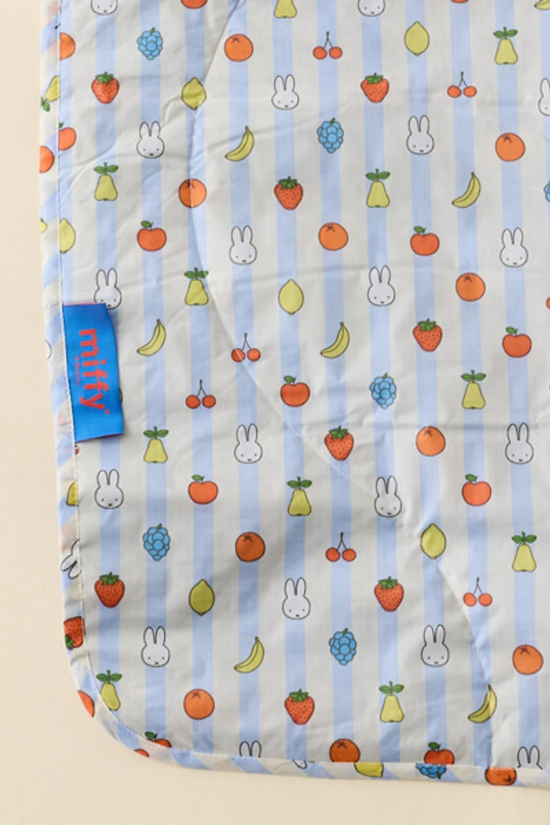 BAGGU & Miffy Puffy Quilted Picnic Blanket