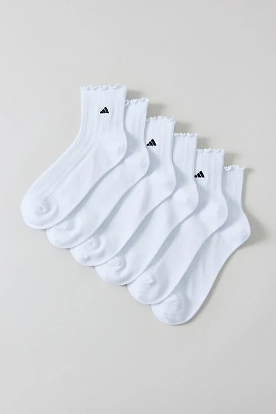 adidas Performance Ruffle Quarter Crew Socks 3-Pack