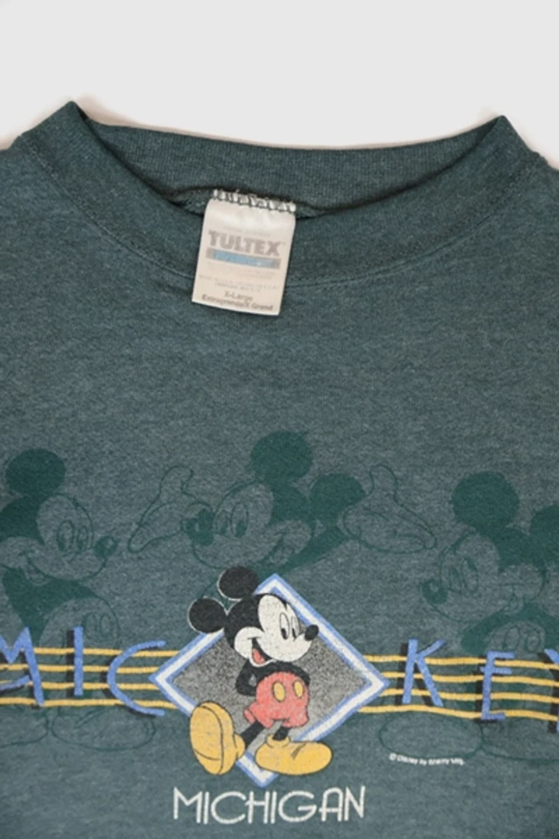 Vintage Mickey Mouse Michigan Crewneck Sweatshirt