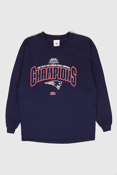 Vintage New England Patriots 2004 AFC Champs Long Sleeve Tee