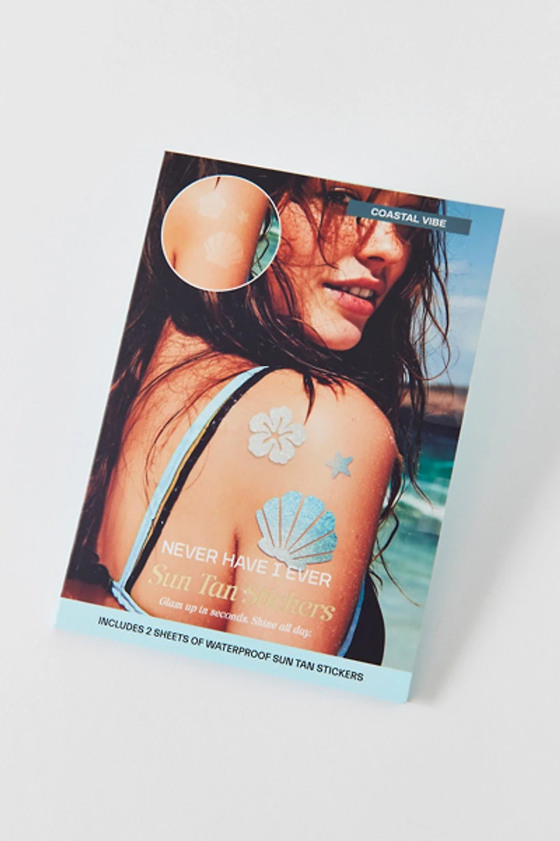 Never Have I Ever Sun Tan Sticker Set