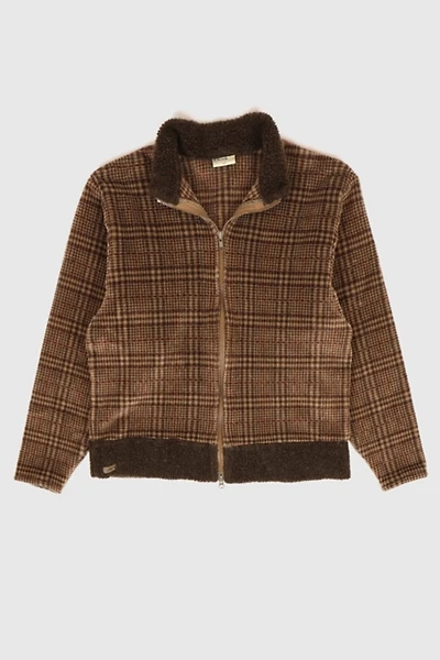 Vintage Plaid Full Zip Fleece Jacket