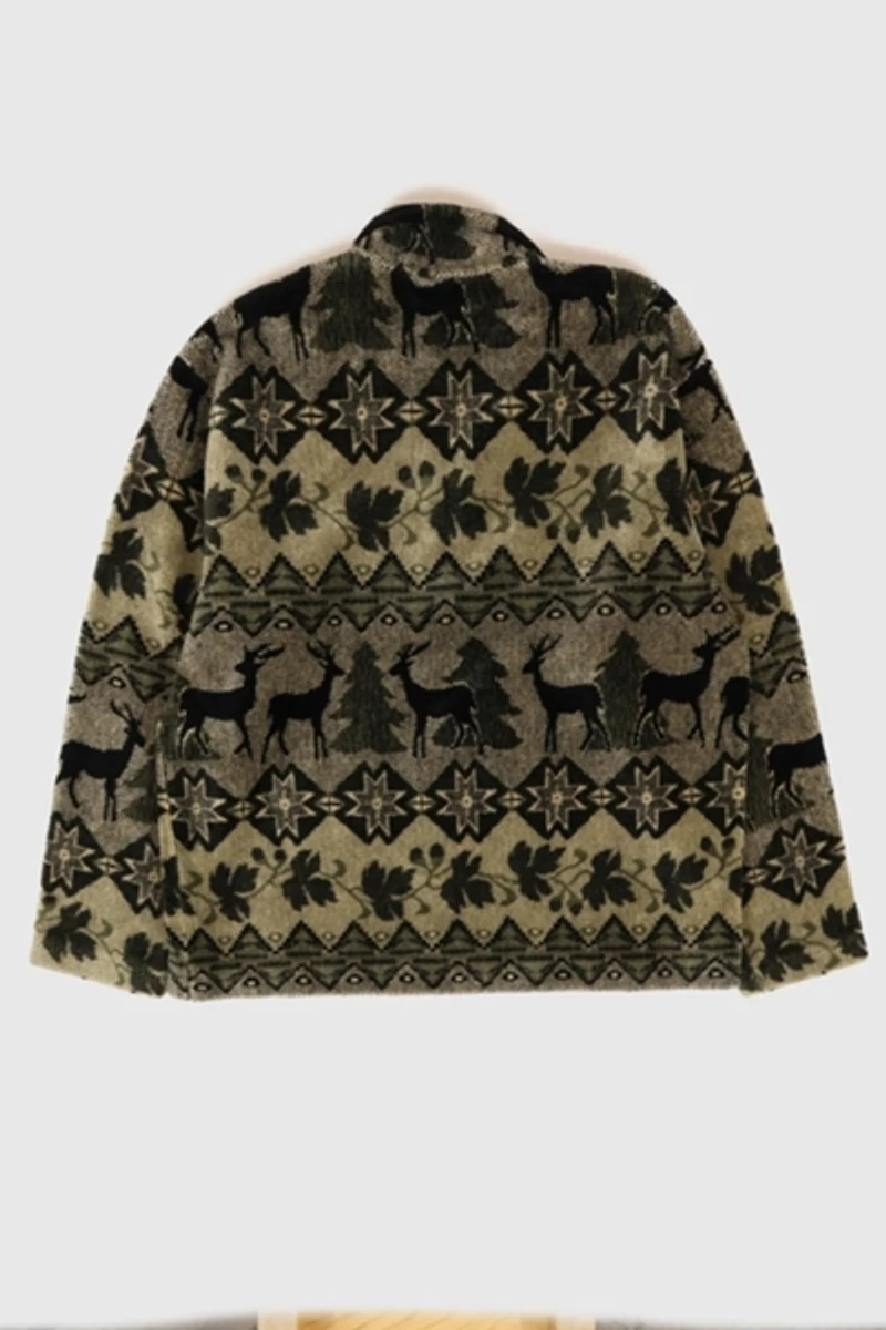 Vintage Quarter Zip Fleece Jacket