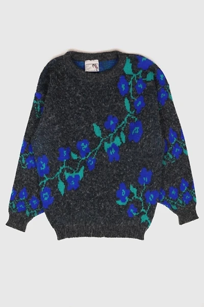 Vintage Flower Pattern Sweater