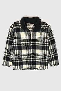 Vintage Plaid Full Zip Fleece Jacket