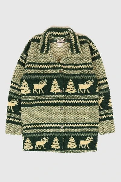 Vintage Long Line Fleece Jacket