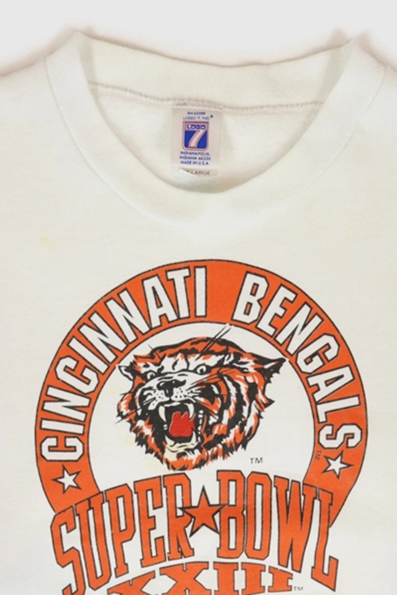 Vintage Distressed Cincinnati Benglas Super Bowl XXIII Crewneck