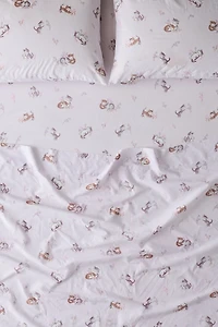 Vintage-Style Kitties Patterned Sheet Set