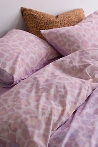Layla Leopard Patterned Reversible Duvet Cover