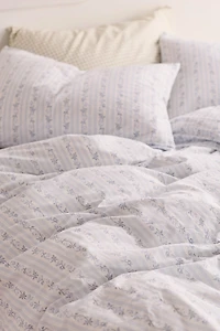 Francis Floral Stripe Duvet Cover Set