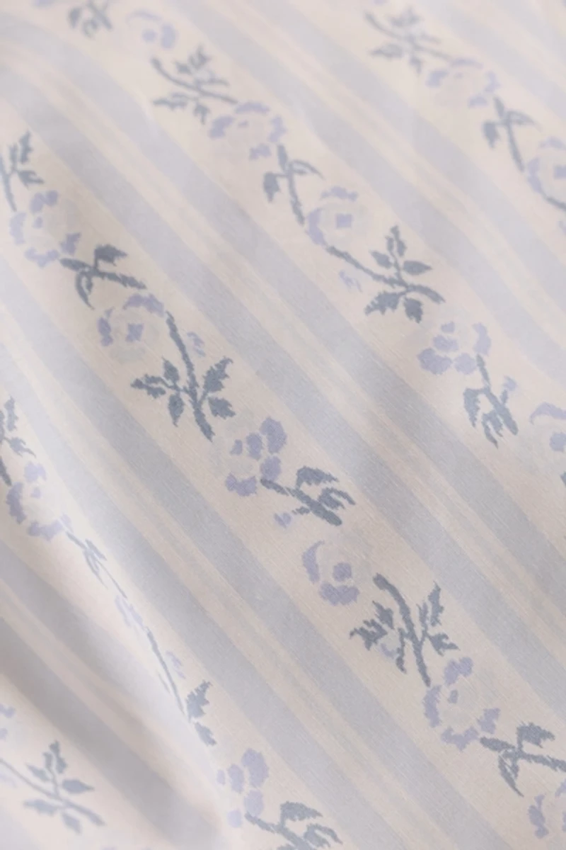 Francis Floral Stripe Duvet Cover Set