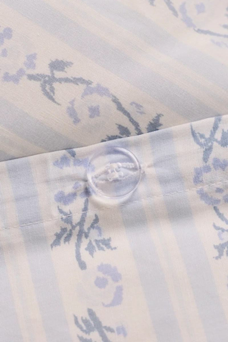 Francis Floral Stripe Duvet Cover Set