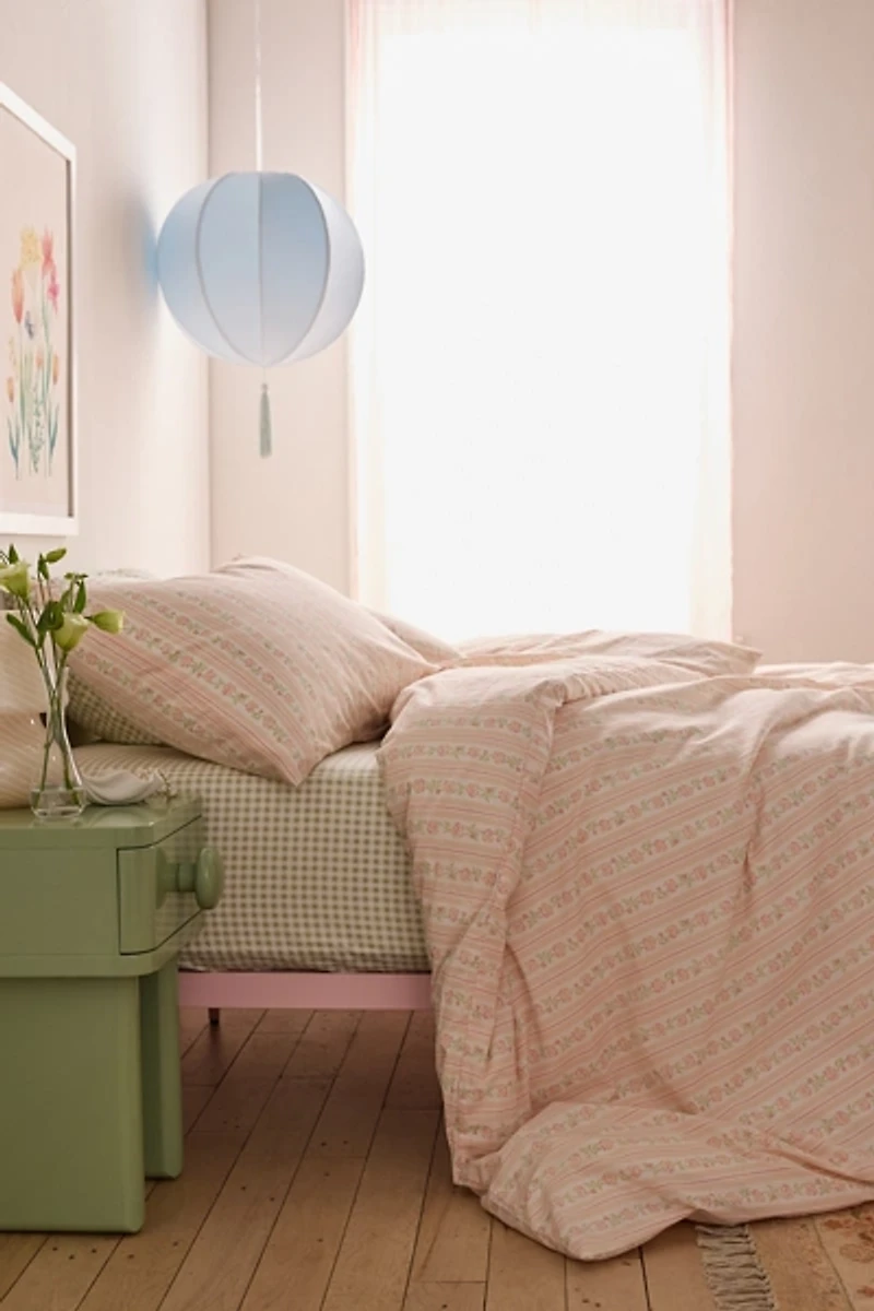Francis Floral Stripe Duvet Cover Set