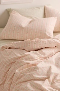 Francis Floral Stripe Duvet Cover Set