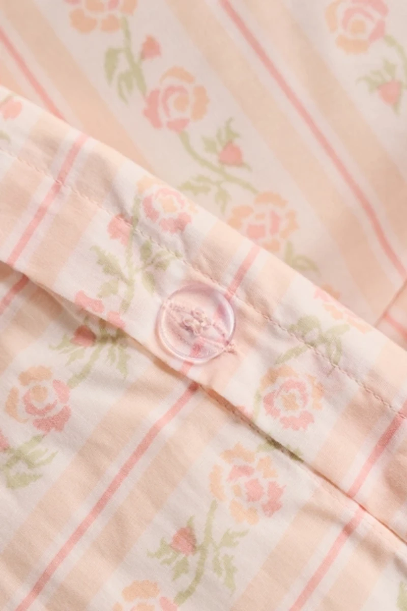 Francis Floral Stripe Duvet Cover Set