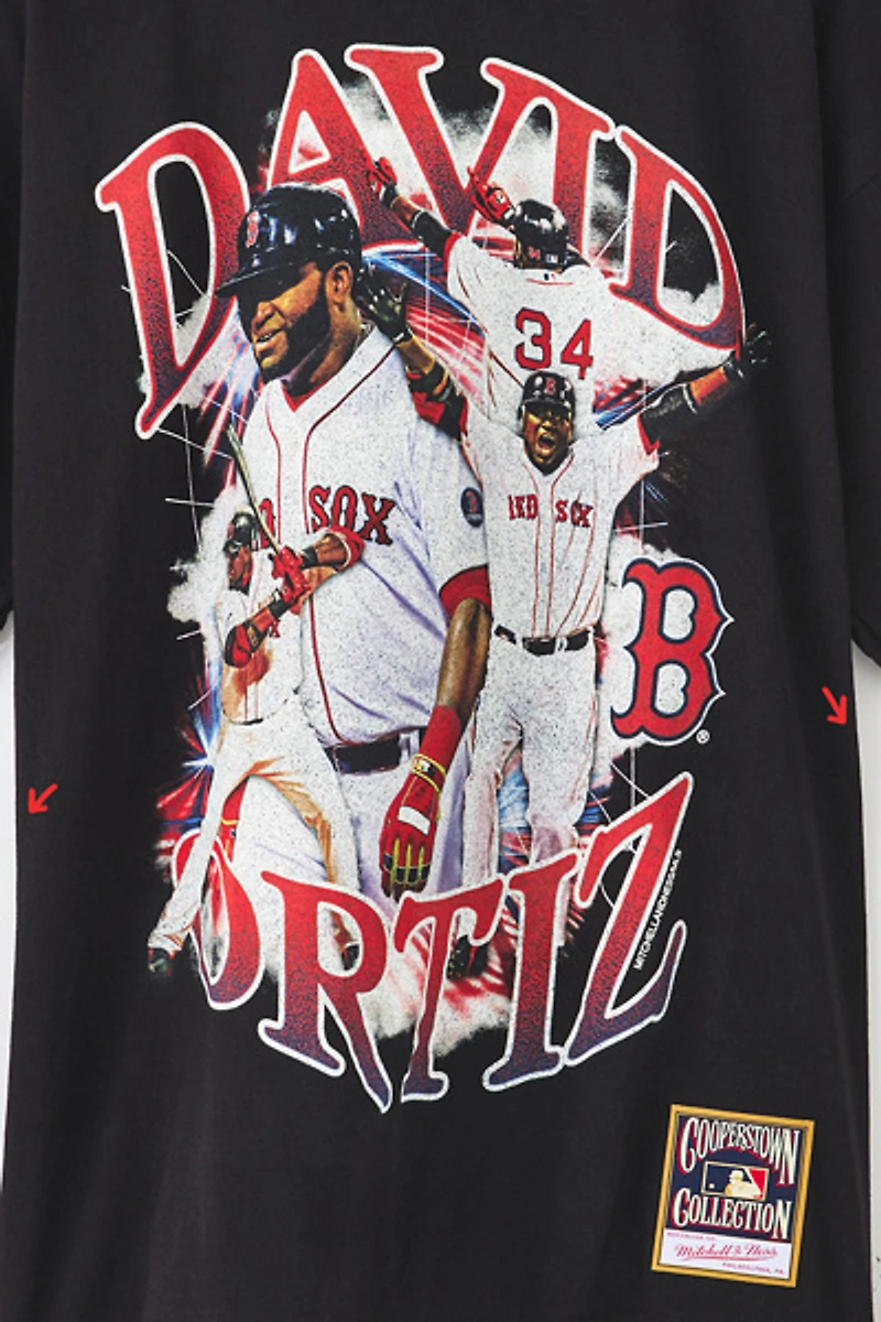 Mitchell & Ness MLB Legends Boston Red Sox David Ortiz Graphic Tee