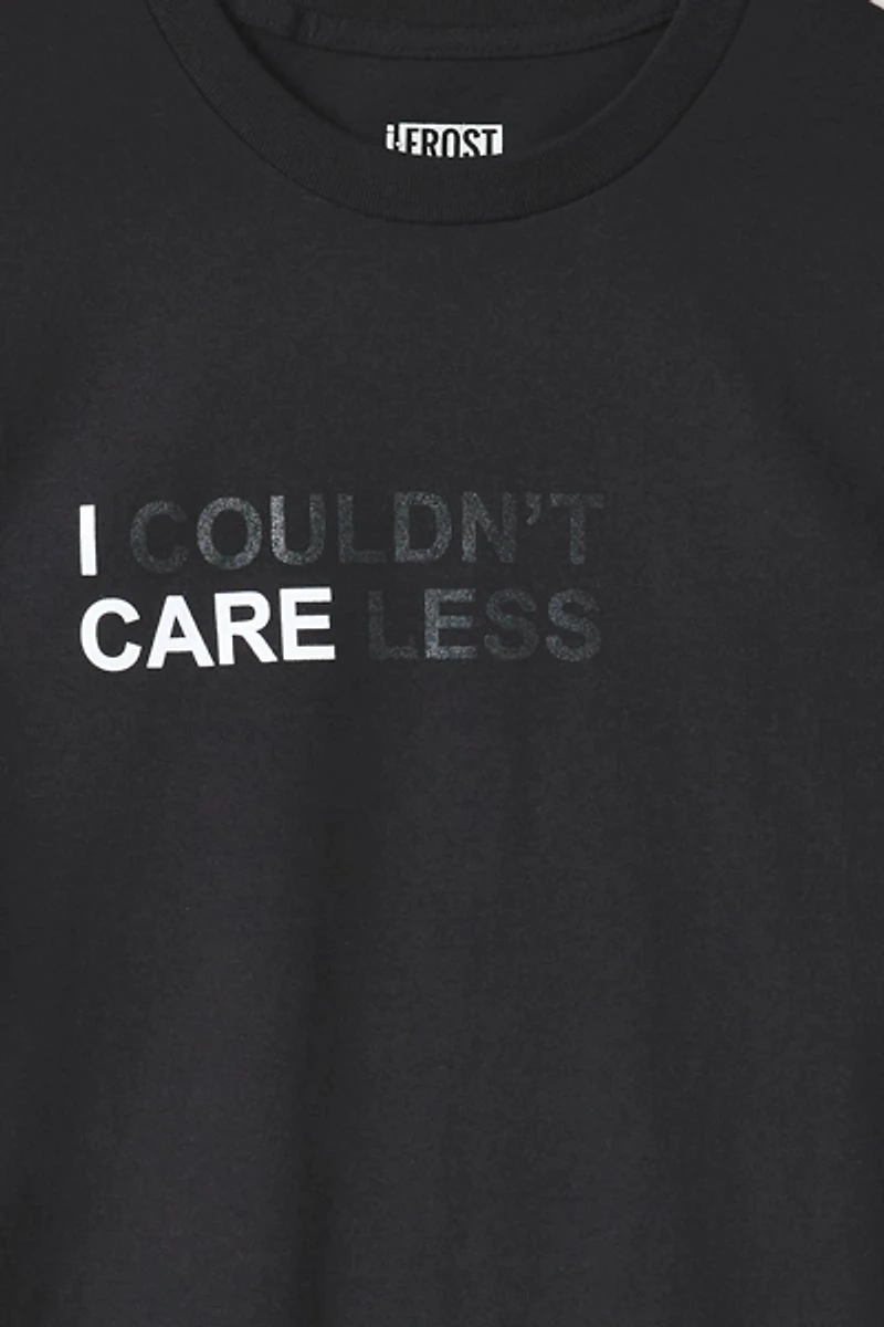 J-FROST I Couldn't Care Less Graphic Tee