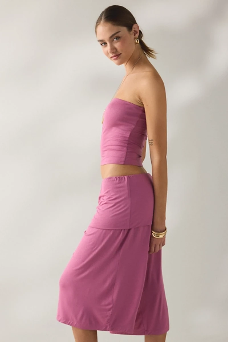 Out From Under Poolside Cool Jersey Knit Capri 2-Piece Set