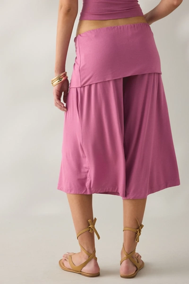 Out From Under Poolside Cool Jersey Knit Capri 2-Piece Set