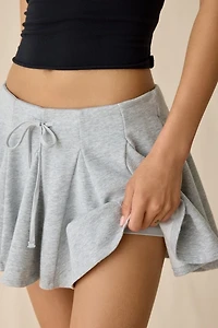 Kimchi Blue Nessa Godet Pleated Sweat Mini Skort