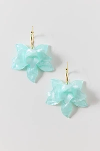 Juno Bloom Flower Hoop Earrings