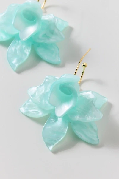 Juno Bloom Flower Hoop Earrings