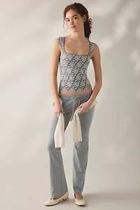 Out From Under Romy Jacquard Seamless Cap Sleeve Top