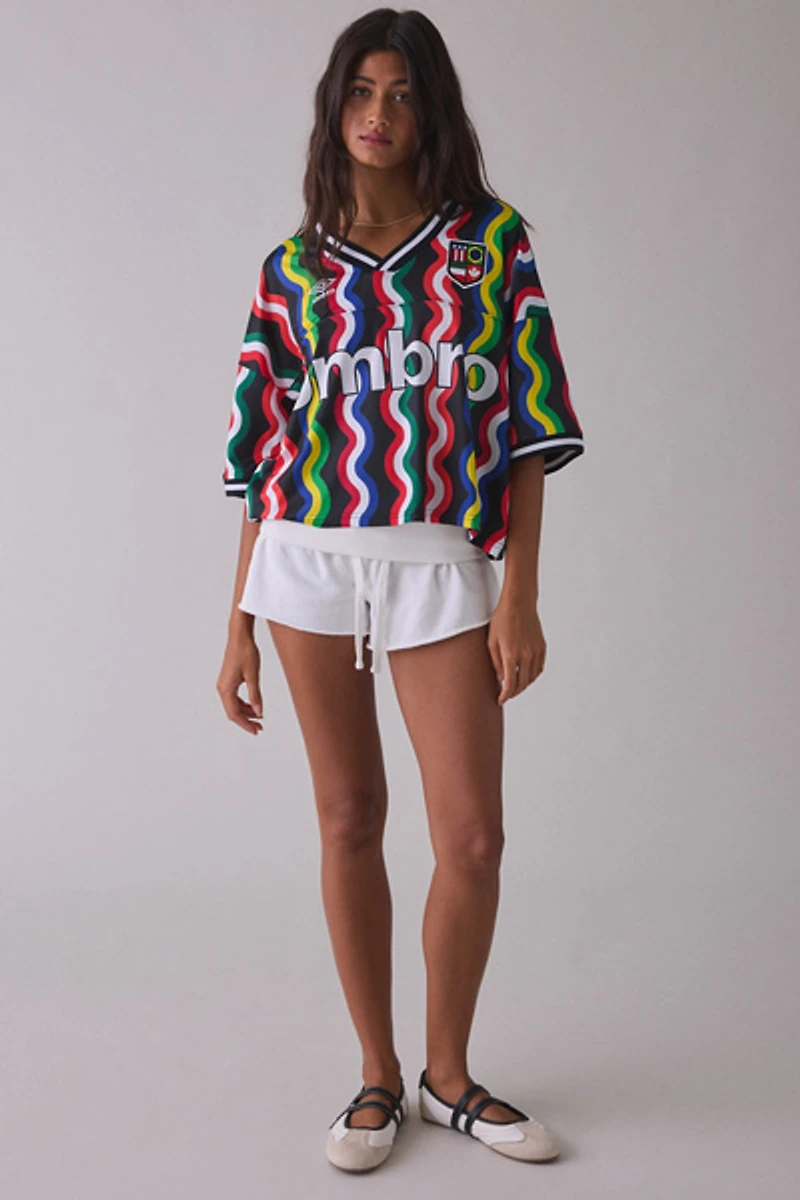 Umbro UO Exclusive V-Neck Cropped Jersey Top