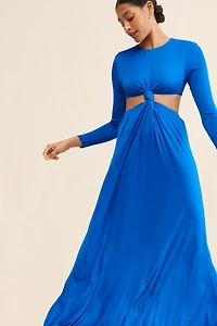 FARM Rio Knotted Cut-Out Maxi Dress