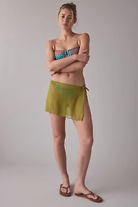 UO Got It Covered Sheer Mesh Lettuce Edge Sarong