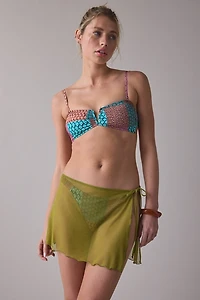 UO Got It Covered Sheer Mesh Lettuce Edge Sarong