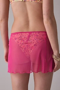 UO Got It Covered Sheer Mesh Lettuce Edge Sarong