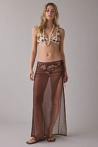 UO Got It Covered Sheer Mesh Maxi Sarong