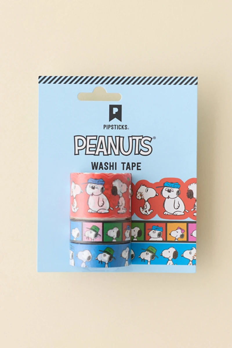 PIPSTICKS Peanuts The Pups Of Peanuts Washi Tape Set