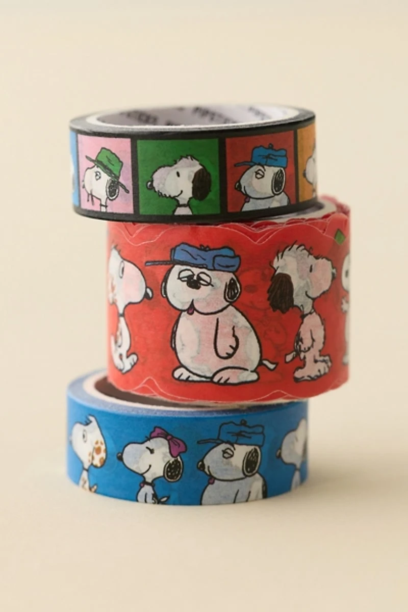 PIPSTICKS Peanuts The Pups Of Peanuts Washi Tape Set