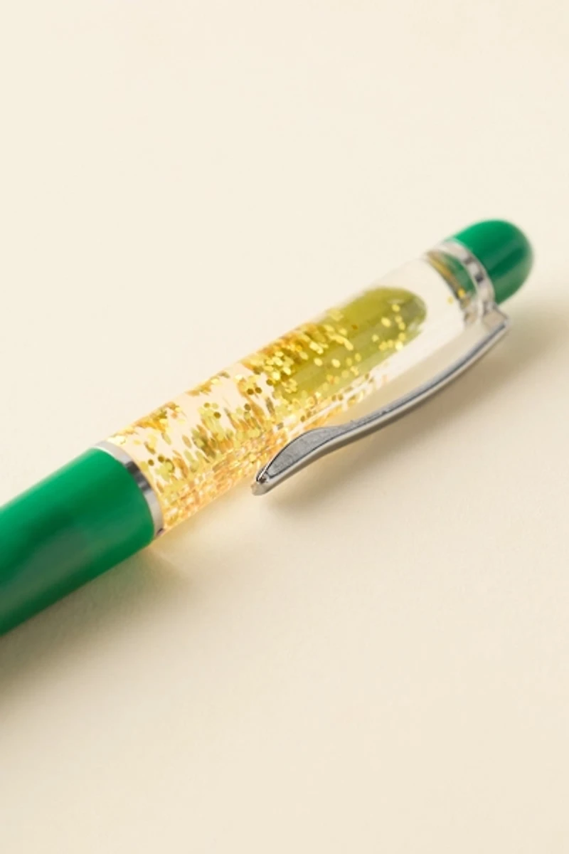 Claussen Pickle Floaty Confetti Pen Set