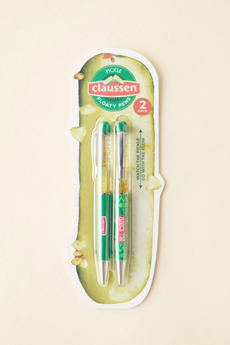 Claussen Pickle Floaty Confetti Pen Set