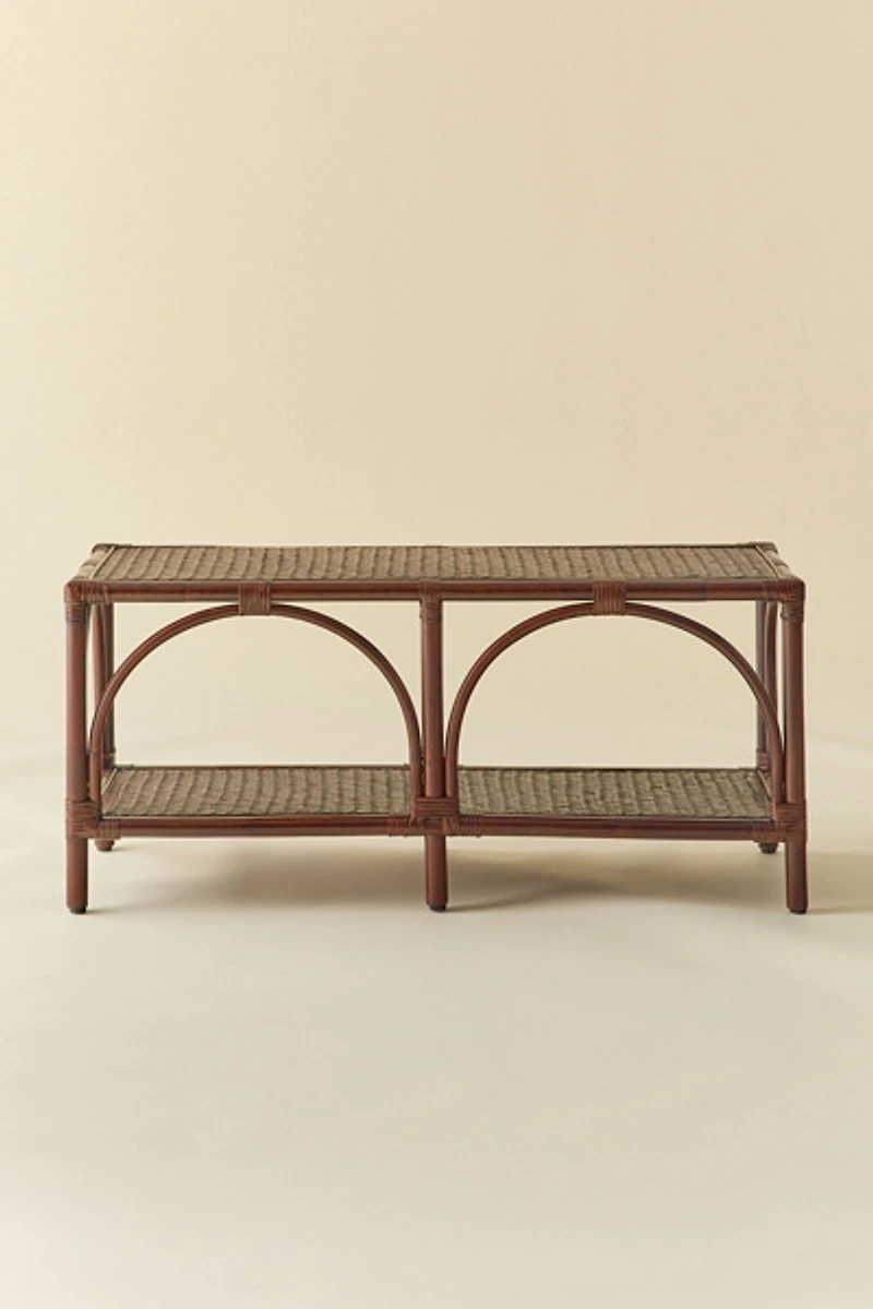 Cairn Looped Rattan Media Storage Console