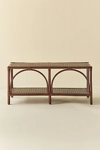 Cairn Looped Rattan Media Storage Console