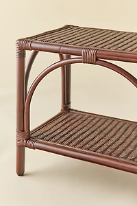 Cairn Looped Rattan Media Storage Console