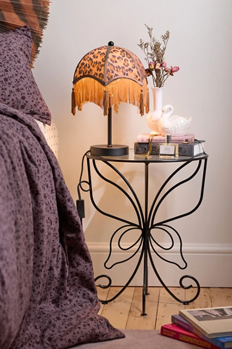 Lainey Butterfly Sculptural Iron Side Table