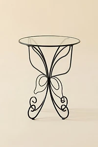 Lainey Butterfly Sculptural Iron Side Table