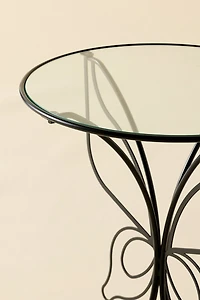 Lainey Butterfly Sculptural Iron Side Table