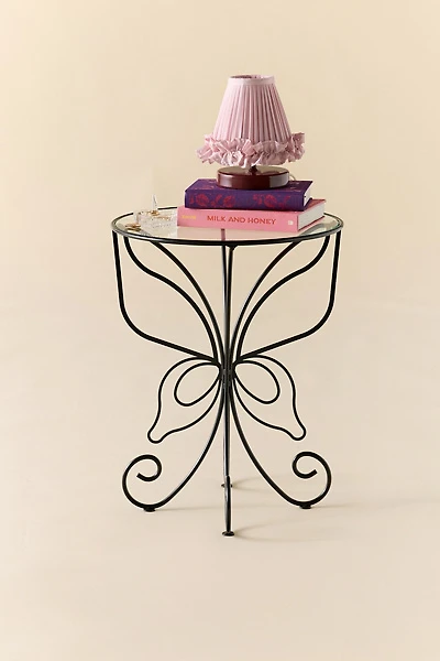 Lainey Butterfly Sculptural Iron Side Table