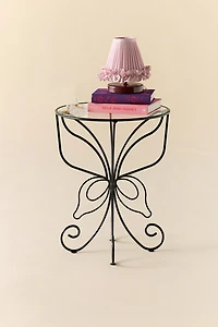 Lainey Butterfly Sculptural Iron Side Table