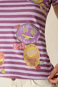 BDG Fruit Sticker Graphic Short Sleeve Spill The Tee