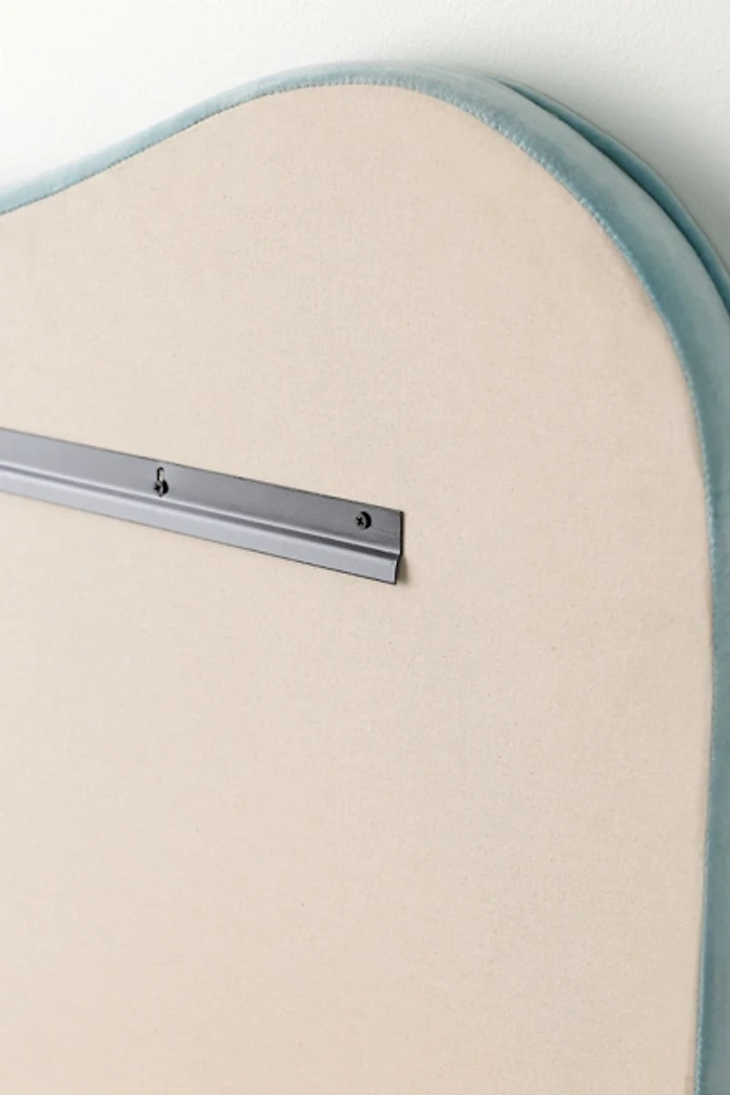 Jane Piped Velvet Upholstered Floating Headboard