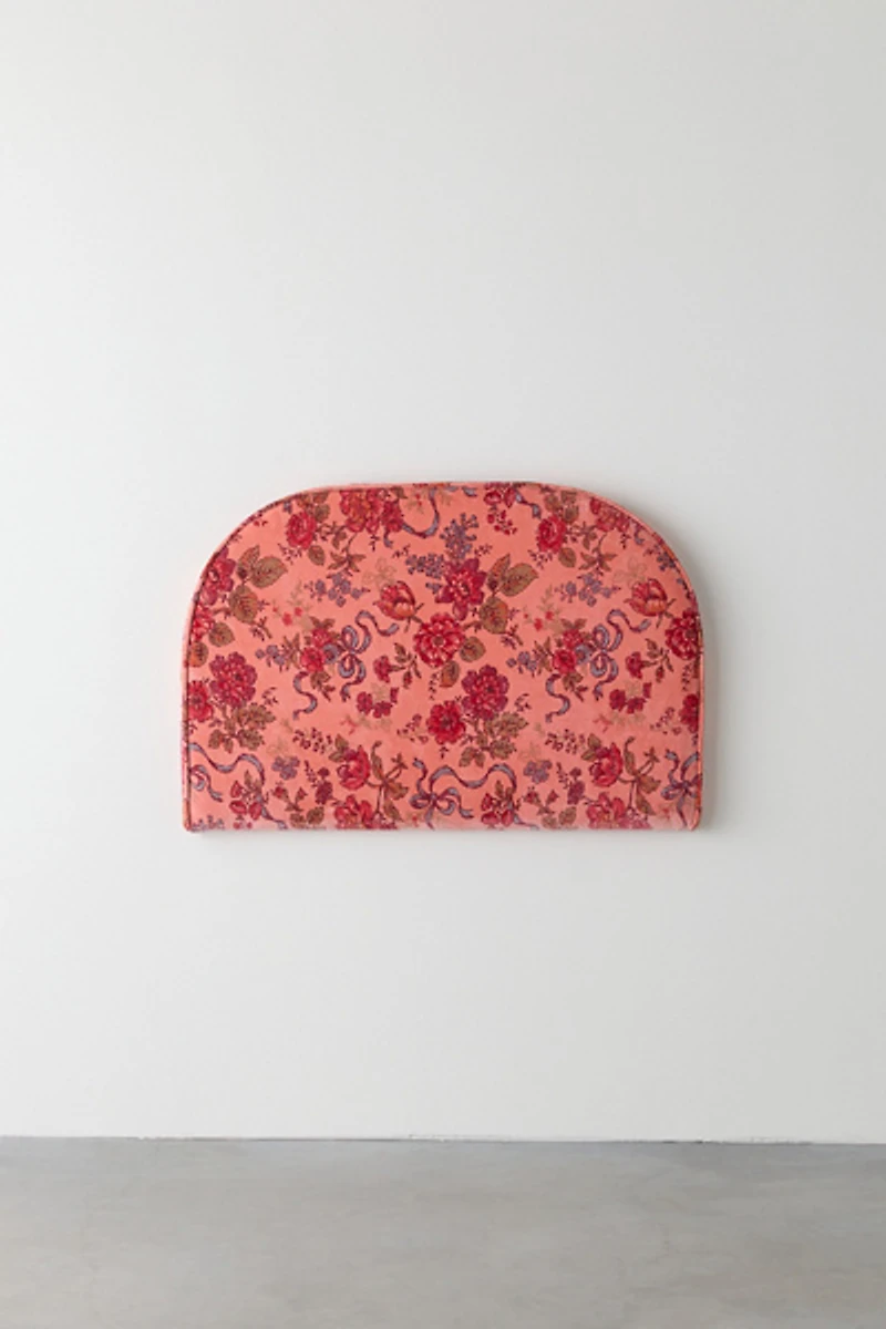 Jane Arch Velvet Upholstered Floating Headboard